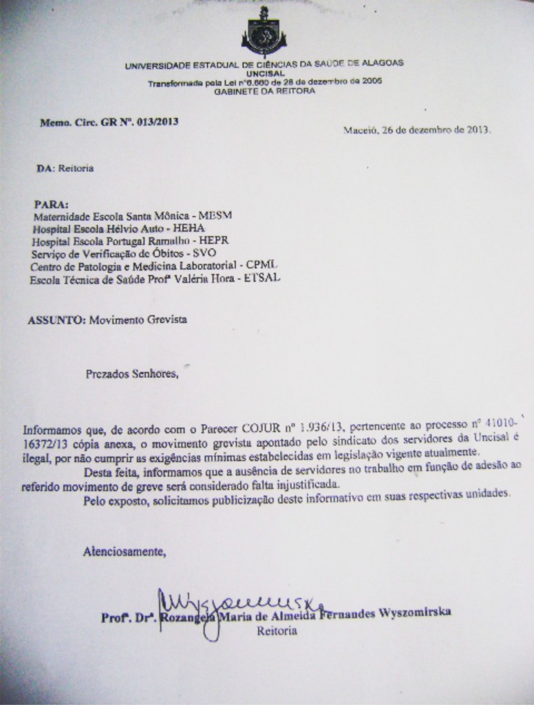 documento reitoria